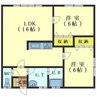 レジデンスＭ＆Ｋ 2LDKの間取り