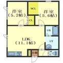 函館山麓ストーリーの間取図