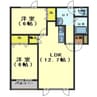 ピュア藤城 2LDKの間取り