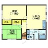 レストハウスRYO 2LDKの間取り