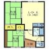 和風荘 2LDKの間取り