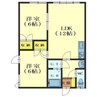 RKマンション山の手 2LDKの間取り