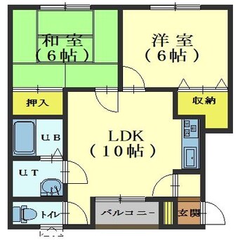 間取図 第３緑ハイツ