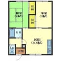北海マンションⅠの間取図