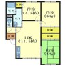 グランドハイム七重浜 3LDKの間取り