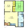 ラ・フルール 2LDKの間取り