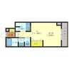 CUBO松陰 1DKの間取り