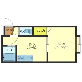 間取図 レオパレス千歳C棟
