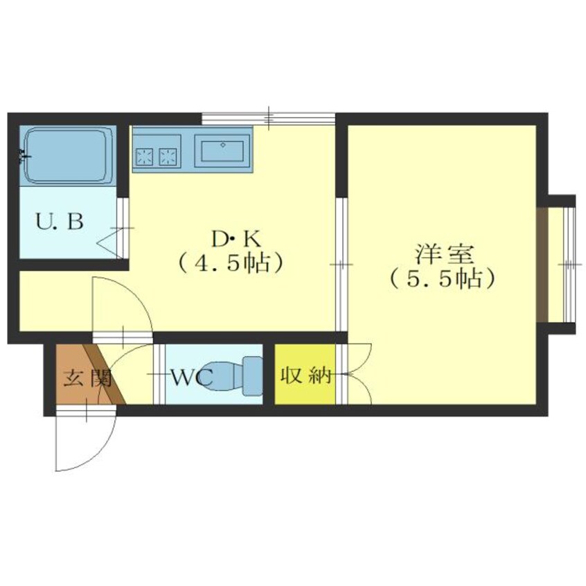 間取図 レオパレス千歳C棟