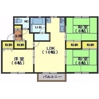 間取図 ラ・ネージュ函館C