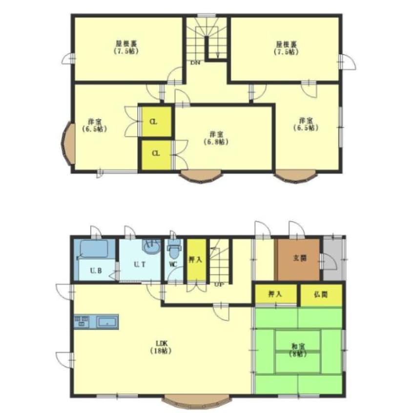 間取図 東山町144番貸家