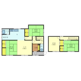 間取図 高丘町15番貸家