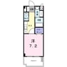 コーポラスぐしけん 1Kの間取り