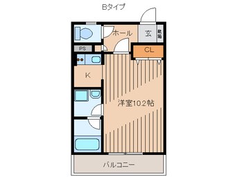 間取図 那覇バス（那覇市）/安謝 徒歩1分 9階 築18年