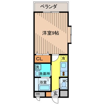 間取図 沖縄都市モノレール<ゆいレール>/おもろまち駅 徒歩3分 5階 築15年