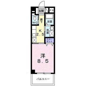 間取図 沖縄都市モノレール<ゆいレール>/古島駅 徒歩6分 3階 築13年