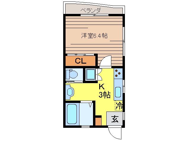 間取り図 沖縄バス（浦添市）/第一仲西 徒歩2分 4階 築13年