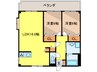 アルカディア 2LDKの間取り