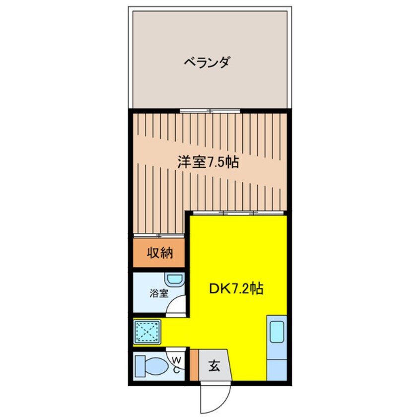 間取図 那覇バス（那覇市）/上間 徒歩7分 1階 築9年