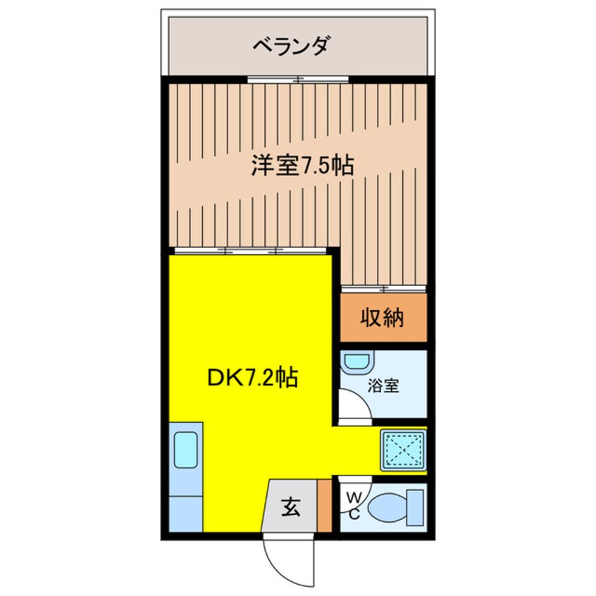 間取図 那覇バス（那覇市）/上間 徒歩7分 3階 築9年