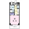 西武門ゆーちハウス 1Kの間取り