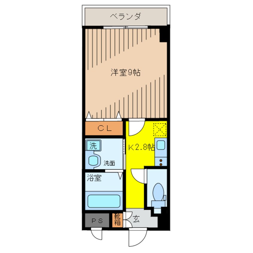 間取図 沖縄都市モノレール<ゆいレール>/旭橋駅 徒歩6分 2階 築5年