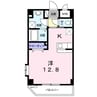 マンション　ベルリッチ 1Rの間取り