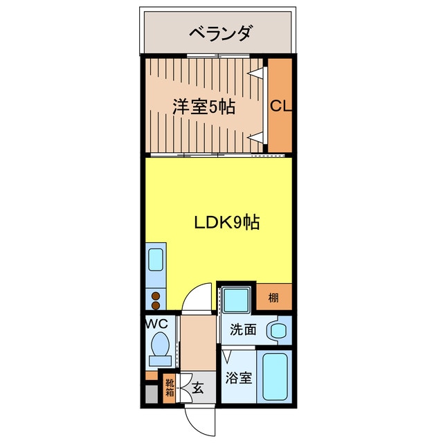 間取り図 沖縄都市モノレール<ゆいレール>/牧志駅 徒歩7分 3階 築5年