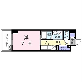 間取図 沖縄都市モノレール<ゆいレール>/おもろまち駅 徒歩6分 6階 築2年