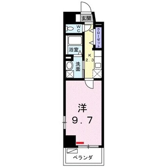 間取図 沖縄都市モノレール<ゆいレール>/古島駅 徒歩30分 9階 築2年