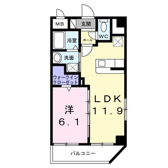 間取図 沖縄都市モノレール<ゆいレール>/壺川駅 徒歩14分 5階 1年未満