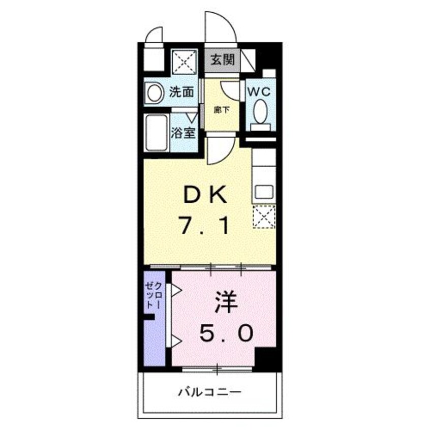 間取図 沖縄都市モノレール<ゆいレール>/壺川駅 徒歩14分 5階 1年未満