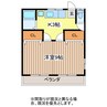 浅野アパート 1Kの間取り