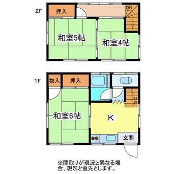 間取図 やまじゅうアパート