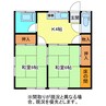 幸新荘 2Kの間取り