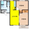 パル高良 2LDKの間取り