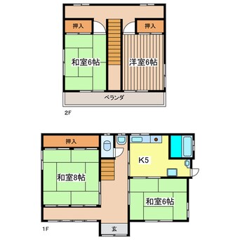 間取図 本町二丁目貸家