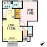 D-room面瀬 1LDKの間取り