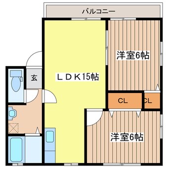 間取図 Place.K