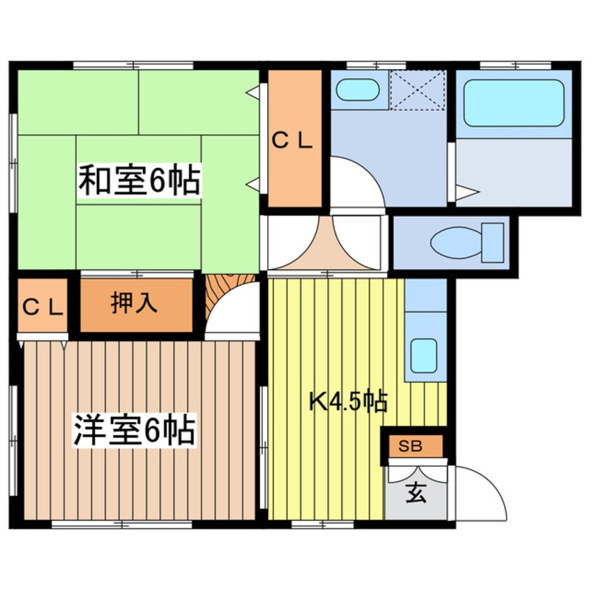 間取図 スガワラハイツ