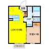ｾﾚｰﾉ･ｻﾝｶﾞA 1LDKの間取り