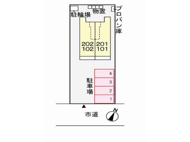 駐車場位置図 ｸﾚｰｼﾞｭ