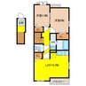 ｾｲﾊﾞﾘｰｲｰｸﾞﾙSON 2LDKの間取り