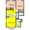 ｴｽﾍﾟﾗﾝｻ 2LDKの間取り