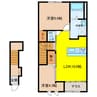 アビタシオンE 2LDKの間取り