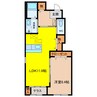 エシェルタKS 1LDKの間取り