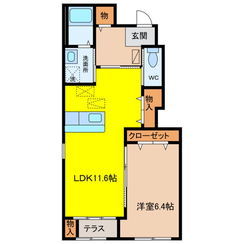 間取図 エシェルタKS