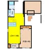 エシェルタKS 1LDKの間取り