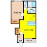 サニーサイドS 1LDKの間取り