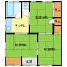 八幡荘 3Kの間取り